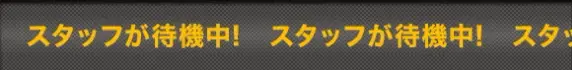 スタッフが待機中！
